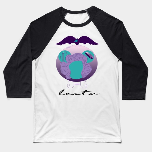 Madame Leota Baseball T-Shirt by Funpossible15